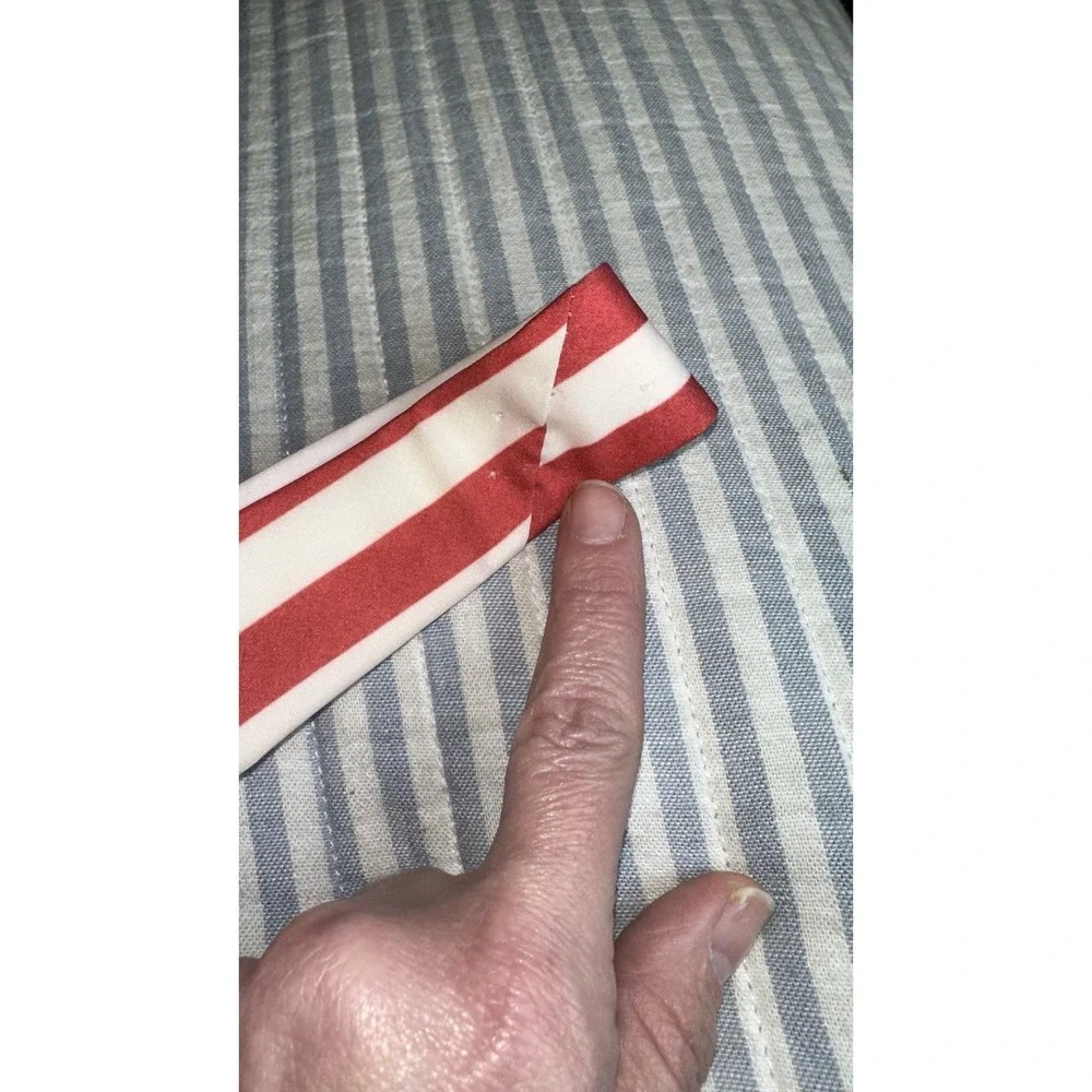 Harley-Davidson Fat‎ Boy Silk Tie USA Flag Ralph Marlin 2000 Made USA READ